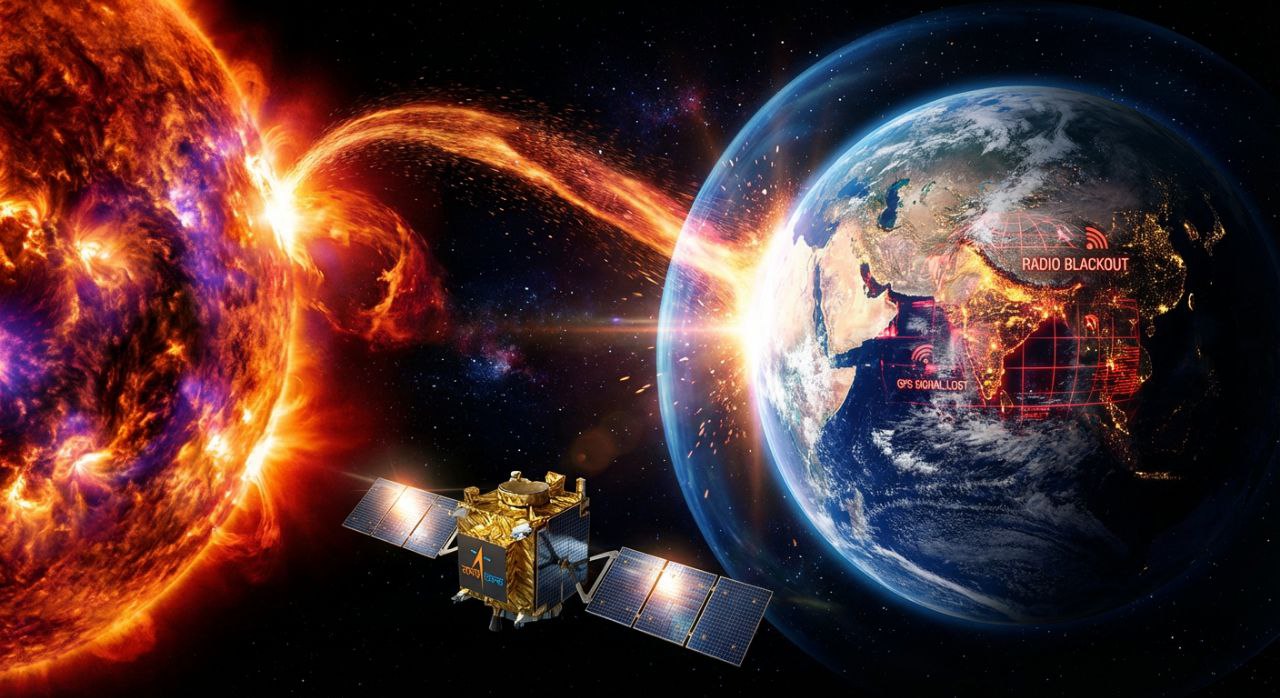 ISRO Warns India: X8.1 Solar Storm Triggers Radio Blackout Alert