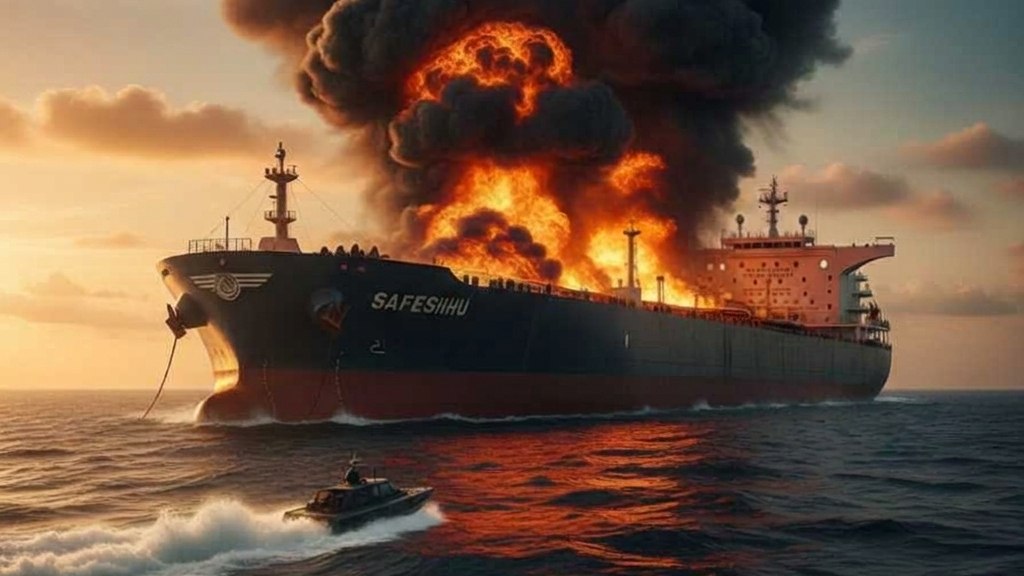 Iran Suicide-Boat Strike on US Tanker Kills Indian Crewman