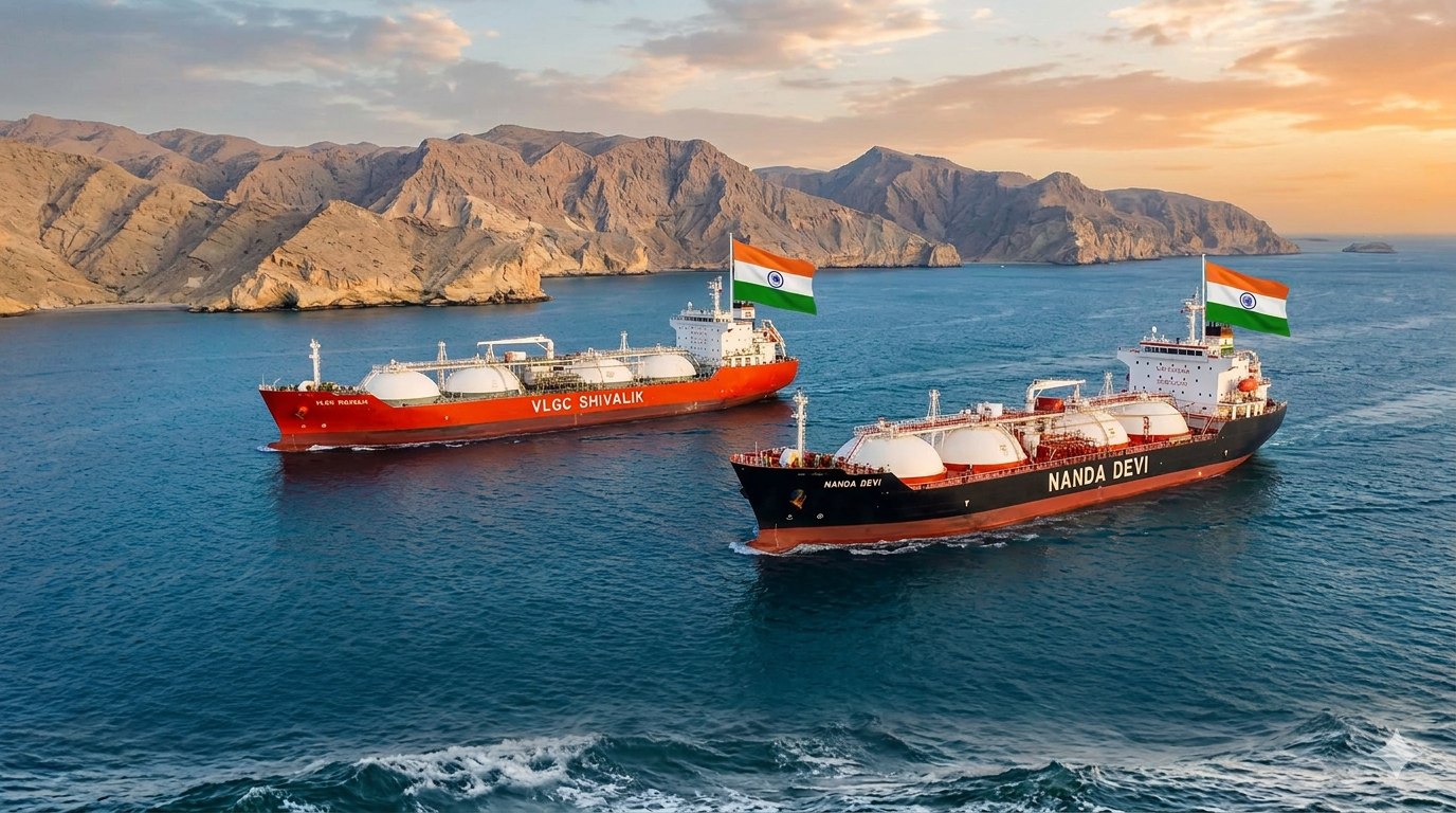 Iran Clears Two Indian LPG Tankers Through Hormuz