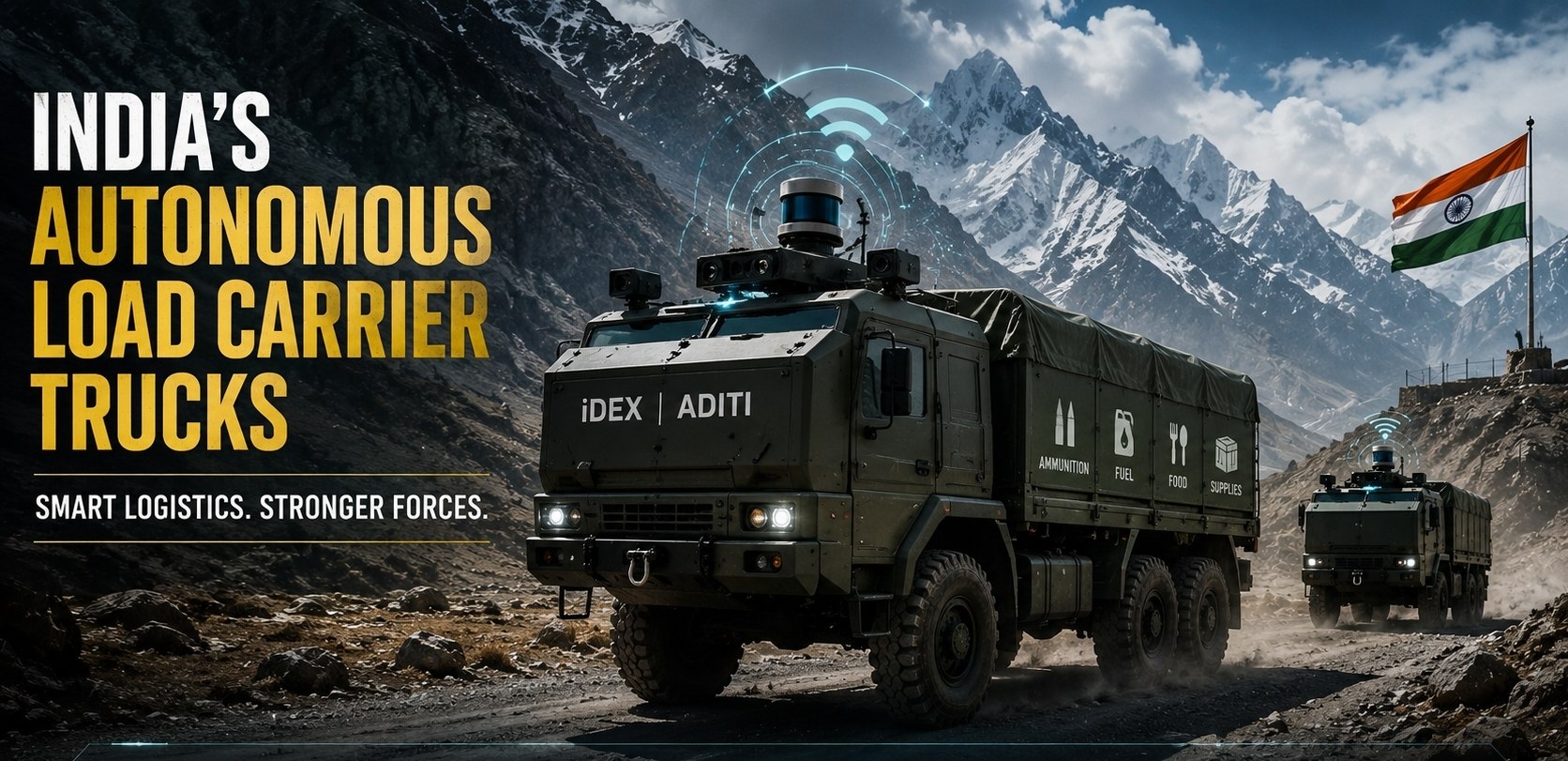 Indian Army Develops Autonomous Logistics Trucks